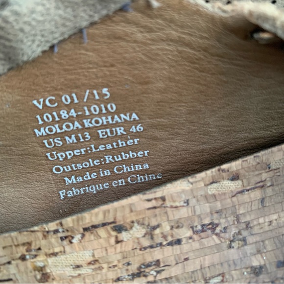 Olukai Moloa Kohana Shoe Mens 13 Convertible Slip On Comfort Suede Perforated - Picture 16 of 16